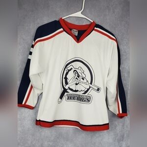 Athletic Knit ROOK Hockey Northen Virginia Ice Dogs Jersey Youth's Size M #4‎
